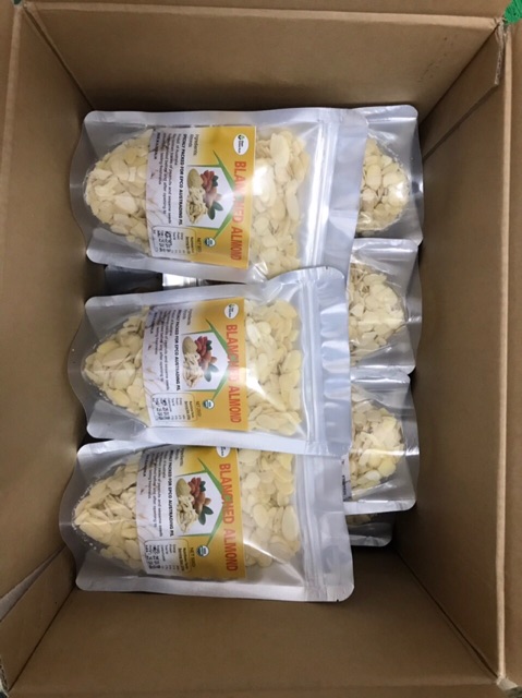 Hạnh nhân thái lát Olam 500g (tươi sống & sấy giòn)