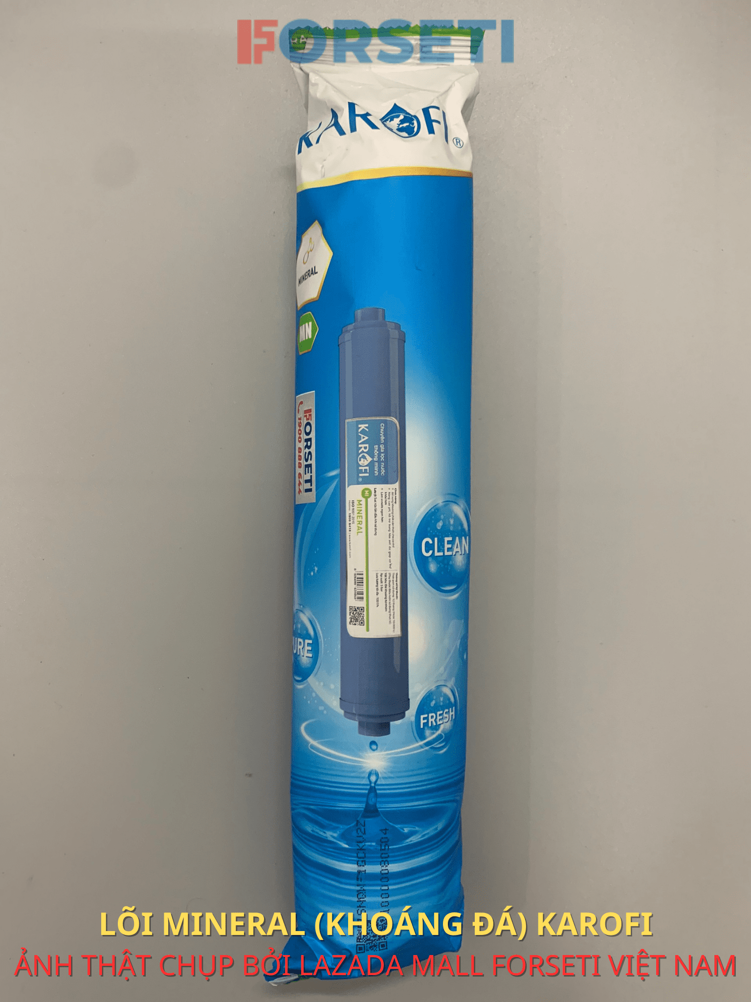 Combo 5 Lõi Lọc Chức Năng 56789 KAROFI (T33 Min Far Orp Nano) (Tặng 1 Cút T Nối Nhanh Và 1 Mét Dây 6mm)