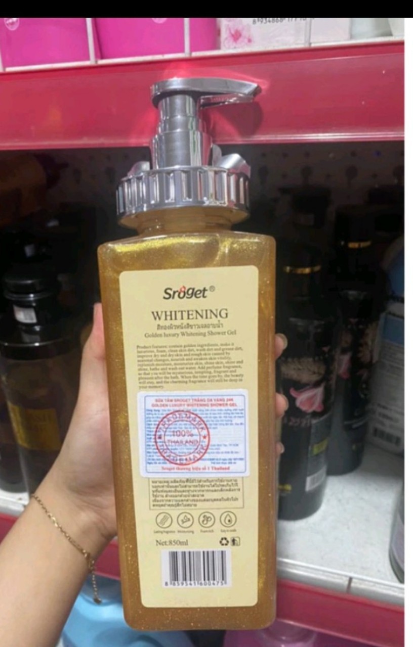 Sữa Tắm Thái Sroget Chiết Xuất Vàng 24k