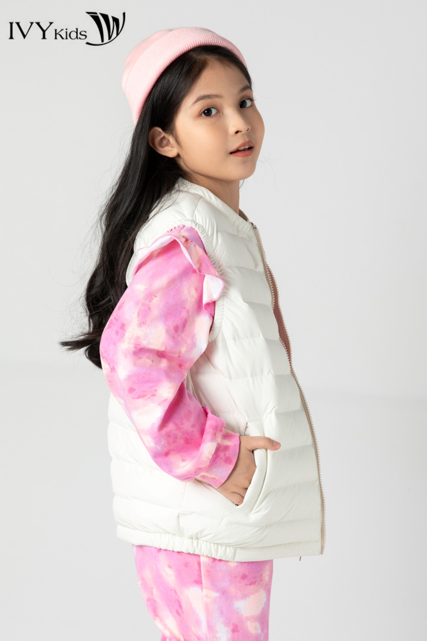 Áo phao gile bé gái IVY Moda MS 79G0841