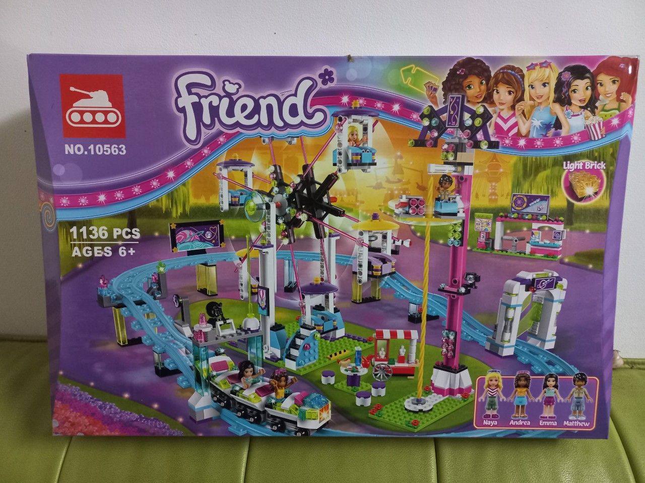 Lego Friends - Lari10563 Xếp hình công viên tàu lượn thành phố Heartlake