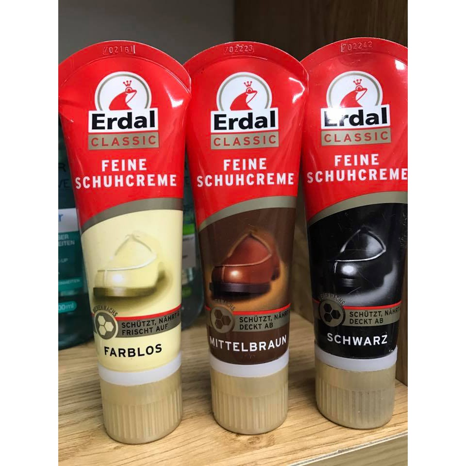 Kem đánh bóng giày Erdal Classic 75ml - Đức
