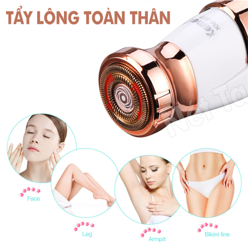 [HCM]Máy Cạo Lông Nách Kemei KM-577