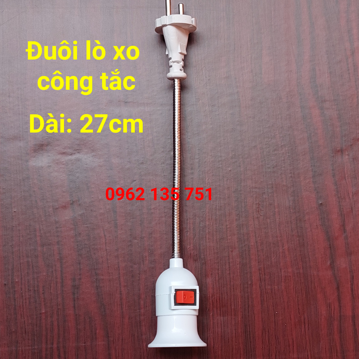 Đuôi đèn xoáy treo lò xo E27 các loại
