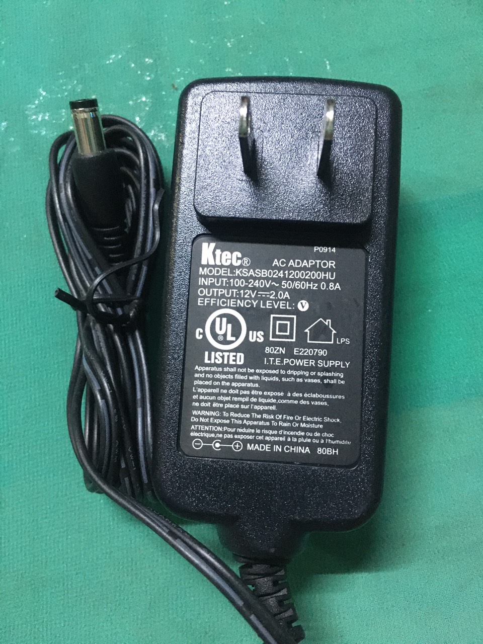 Adapter nguồn sạc 12v 2a Ktec hàng bãi zin chưa qua xử dụng , chất lượng cao..
