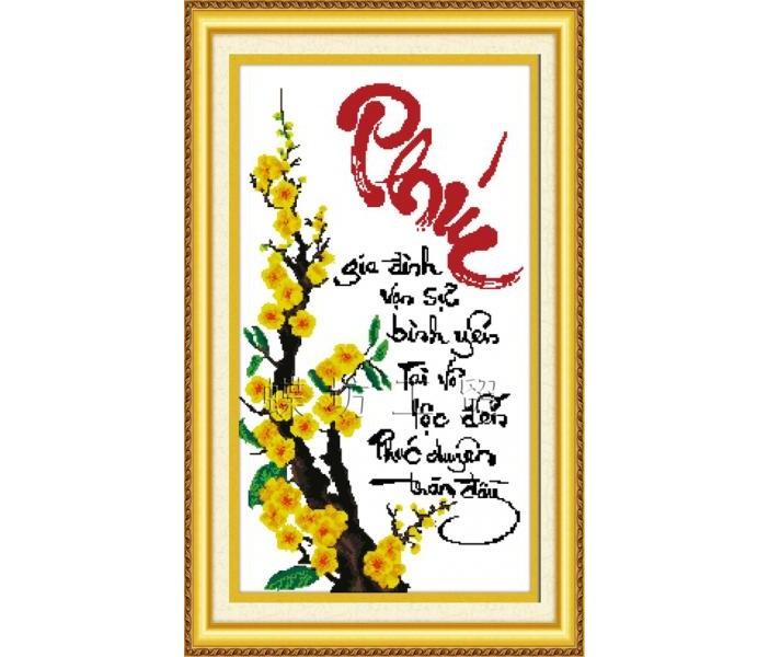 Tranh thêu chữ thập phúc dlh-222096