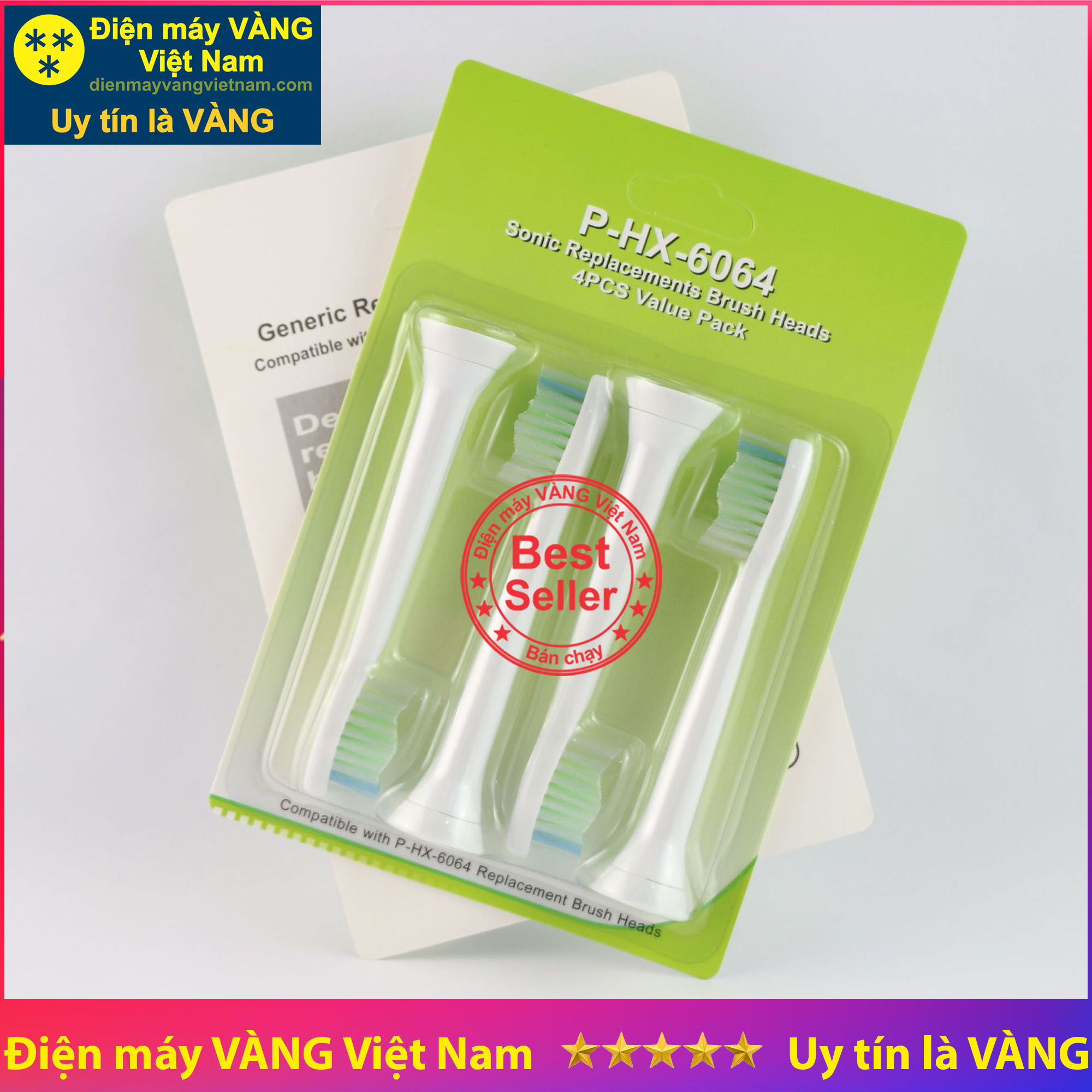 Bộ 4 đầu bàn chải đánh răng điện thay thế Philips Sonicare