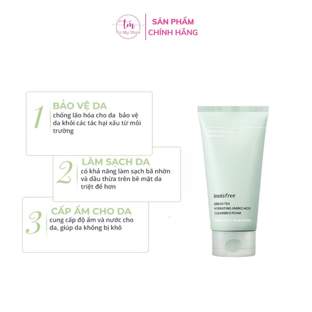 Sữa Rửa Mặt Trà Xanh Innisfree