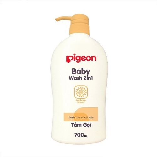 Sữa tắm gội pigeon 2 trong 1 baby - vàng 700ml