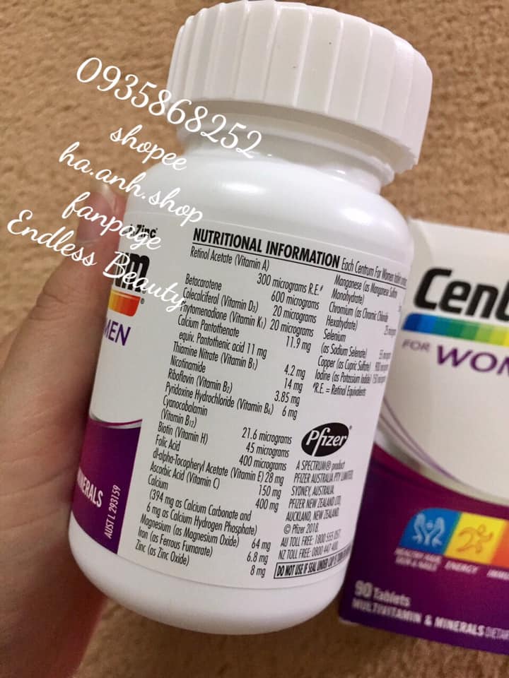 Centrum women 90 viên- vitamin phụ nữ