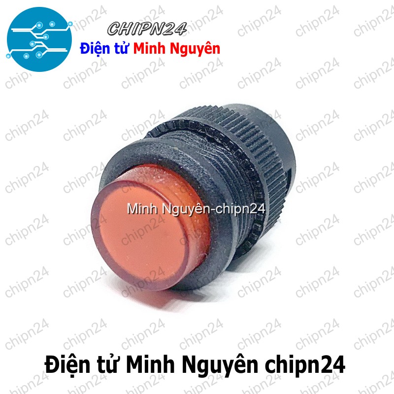 [1 cái] Nút nhấn Nhả có đèn phi 16 Đỏ R16-503BD 3A 250V - HH005404