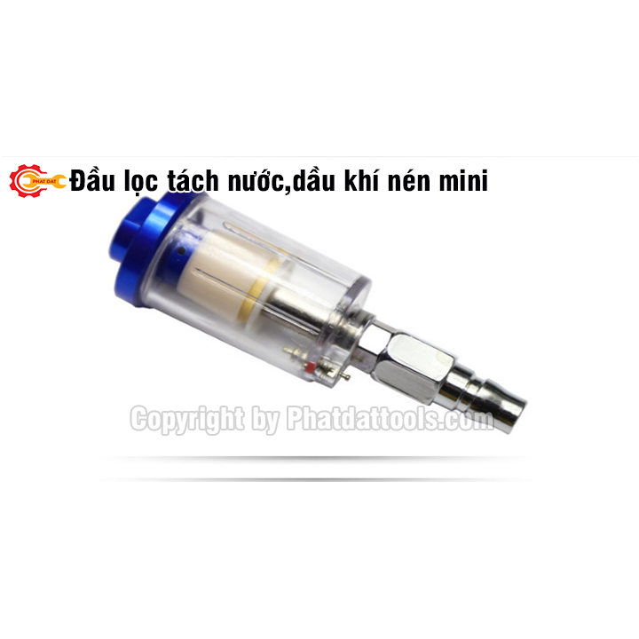 Đầu Lọc Tách Nước Dầu Khí Nén Mini, Giúp Bảo Vệ Chống Nước Vào Các Thiết Bị Khí Nén.