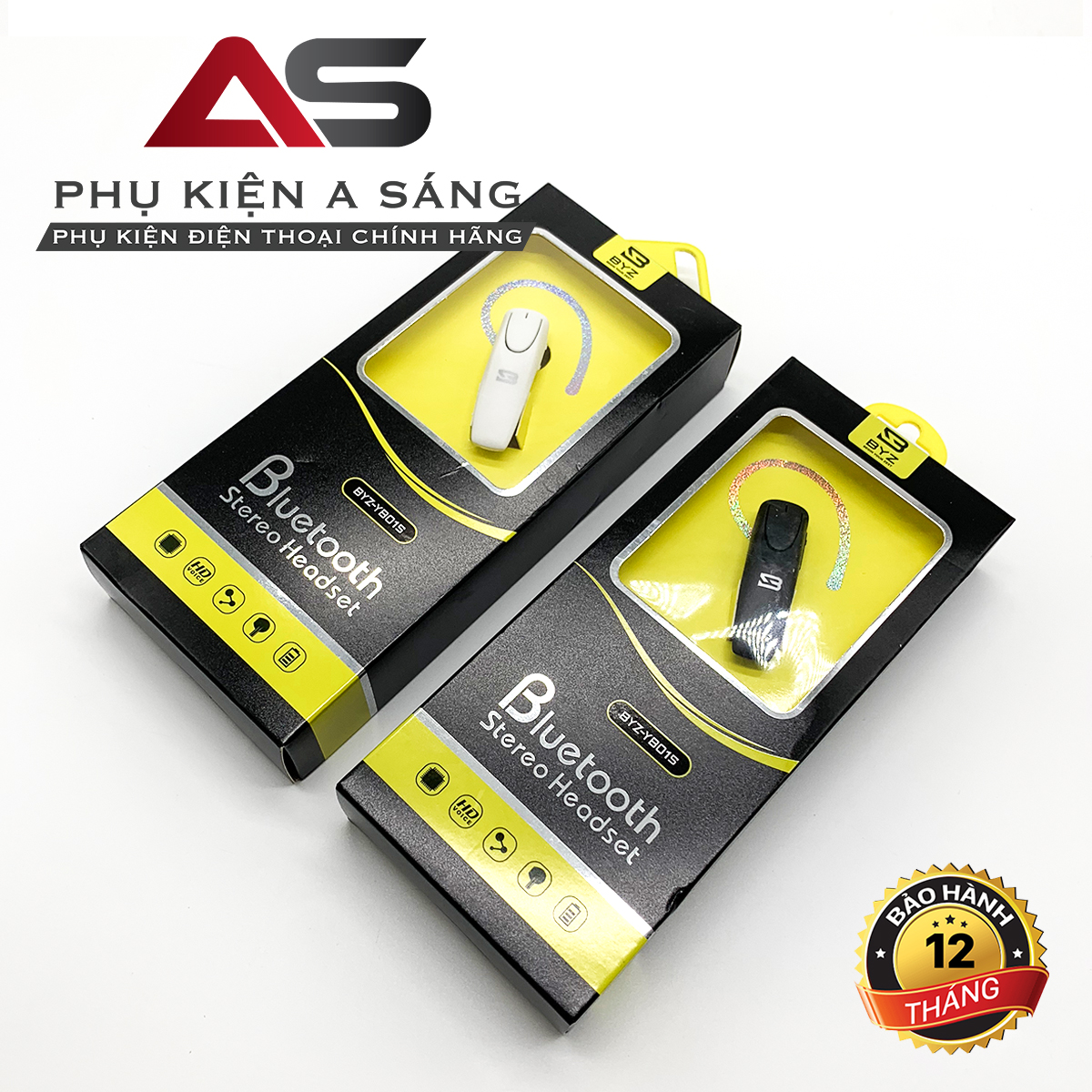 TAI NGHE BLUETOOTH YB015 CHÍNH HÃNG BYZ [ BẢO HÀNH 12 THÁNG]