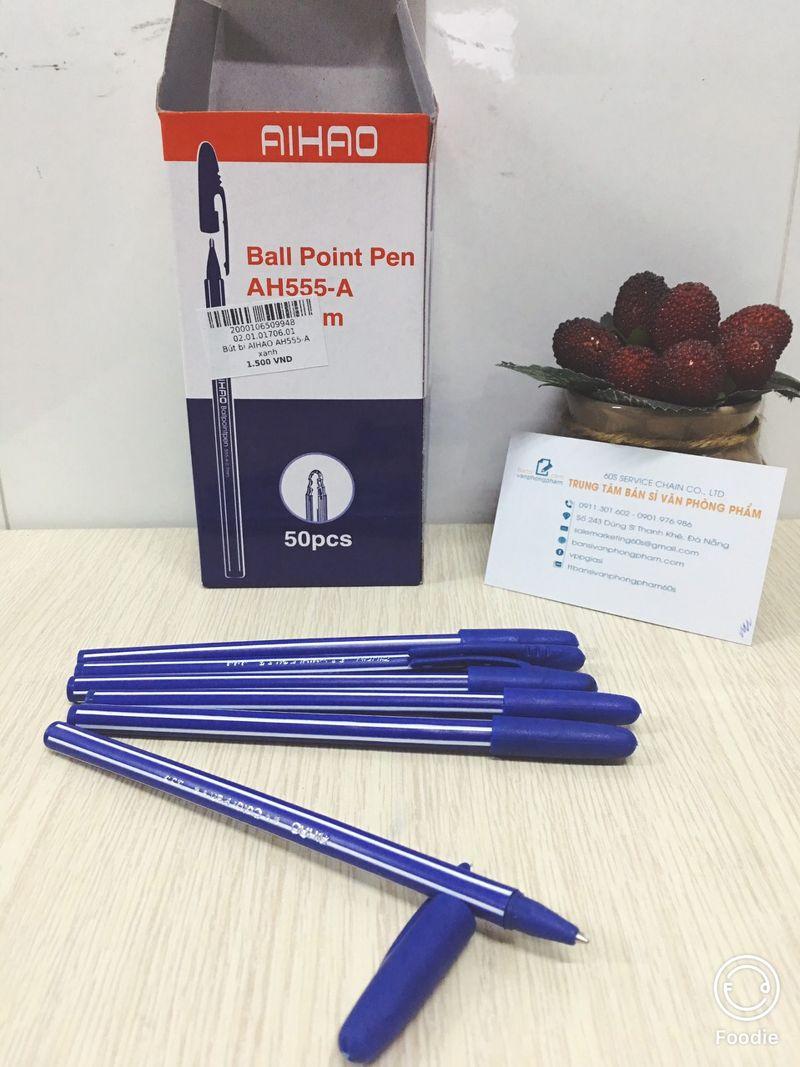 Set 20 bút bi AIHAO AH555-A xanh
