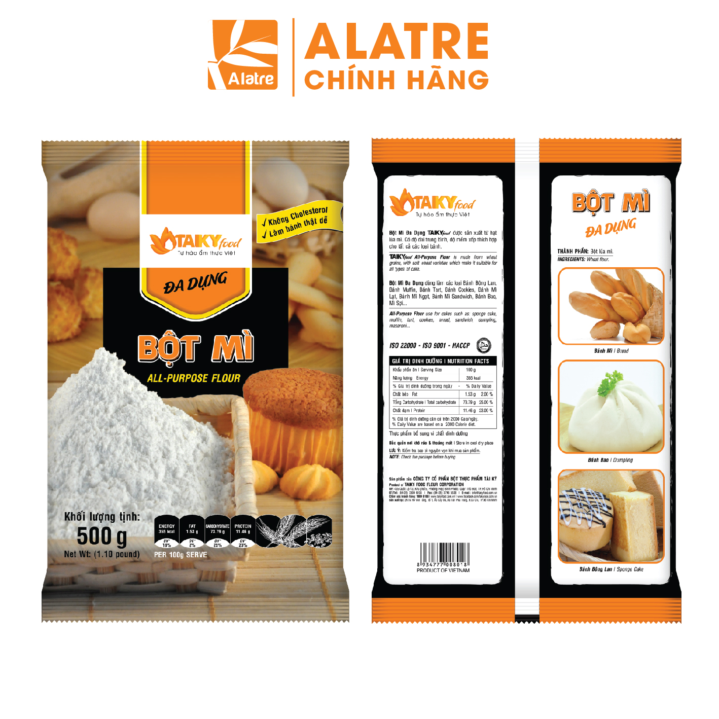 Bột mì đa dụng Tài Ký gói 500g