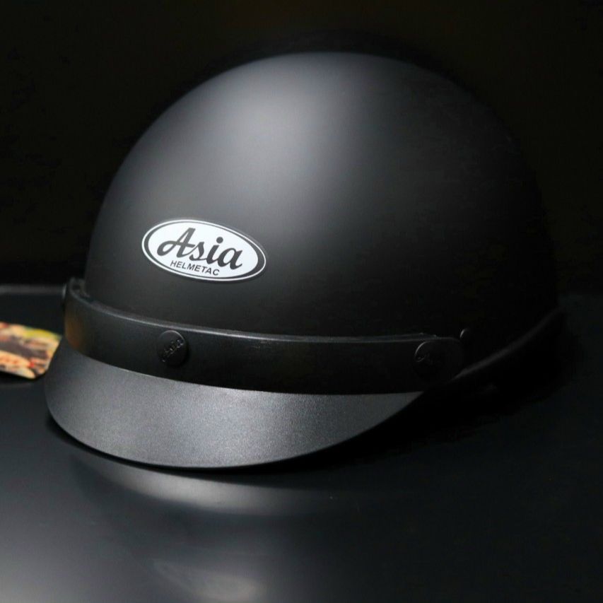 Mũ Bảo Hiểm ASIA 105/Bảo Hành 12 Tháng (MÀU ĐEN )