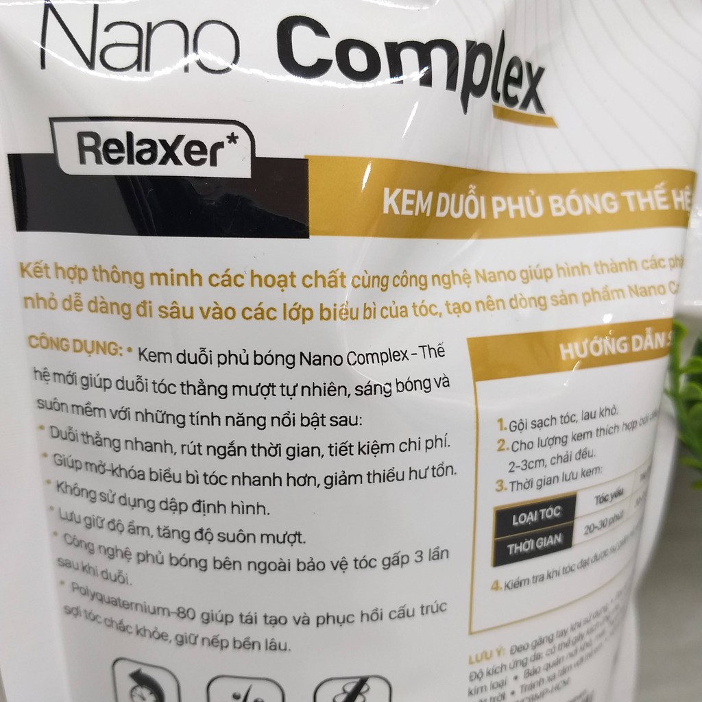 Thuốc duỗi tóc phủ bóng 3 trong 1 Lavox Nano Complex 500ml