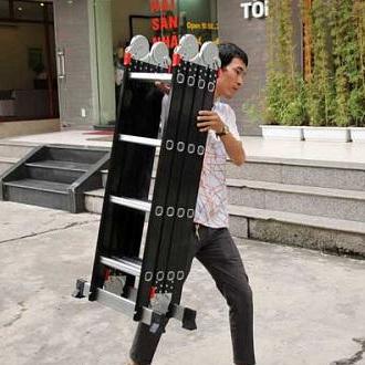 [HCM]Thang nhôm gấp đa năng Advindeq ADM104