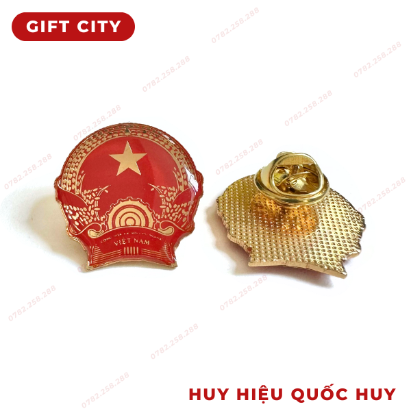 Huy hiệu cài áo hình quốc huy