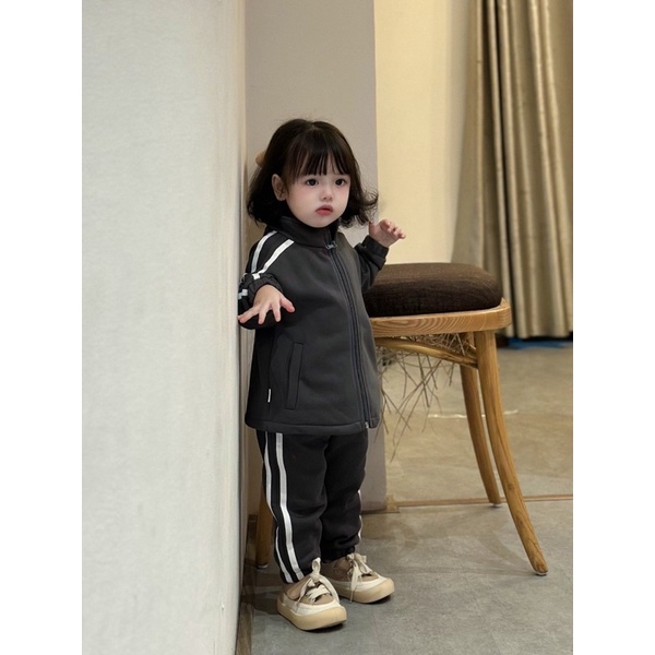 BỘ THỂ THAO NỈ DÀY ẤM CHO BÉ