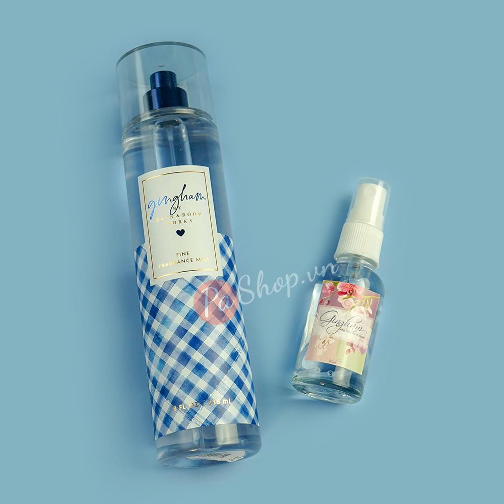 🔥🔥 Xịt Thơm Body Mist Bath & Body Works GINGHAM 10ML