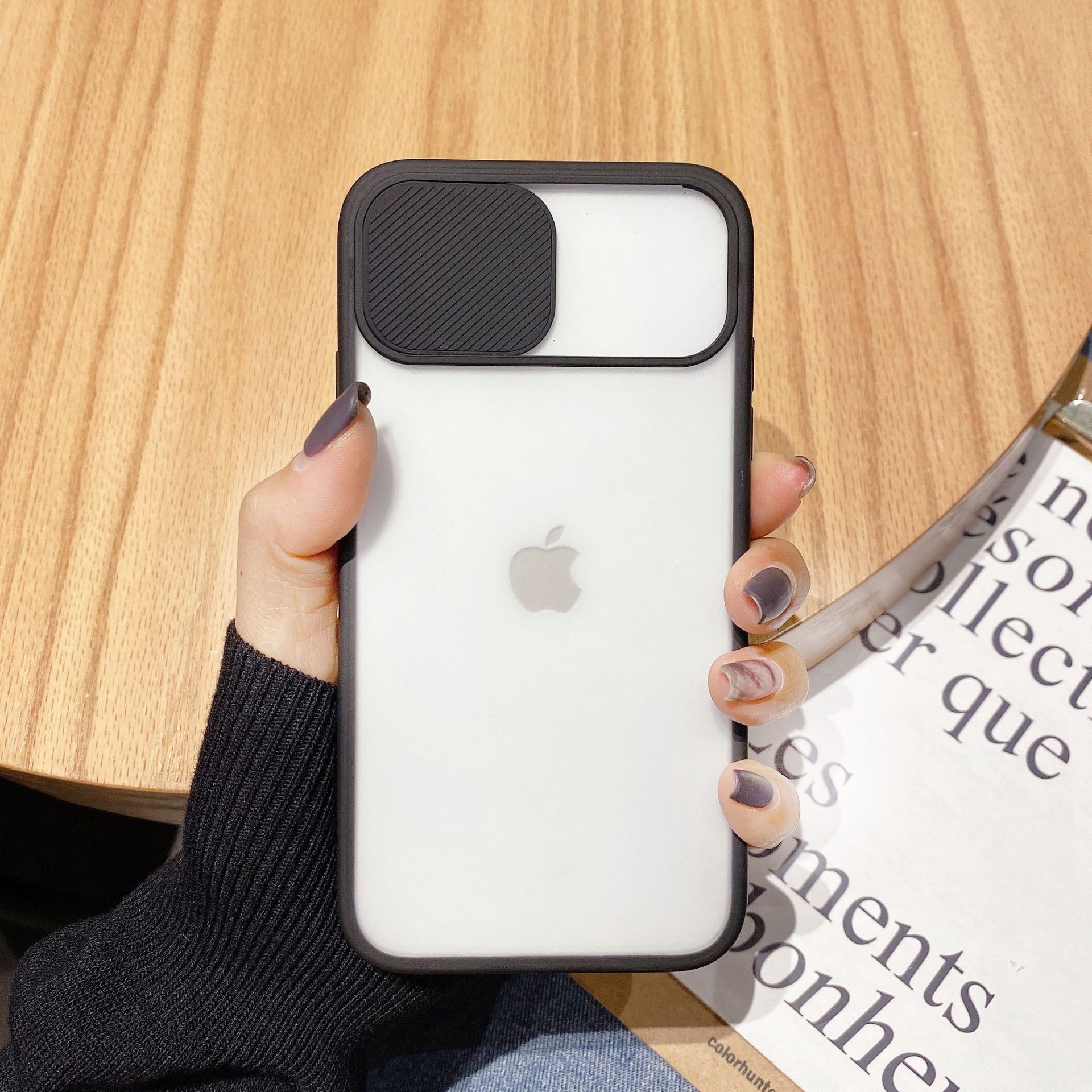 Ốp iphone nắp trượt nhám mặt mờ 6plus/6splus/7plus/8plus/X/Xs/Xsmax/11/11promax