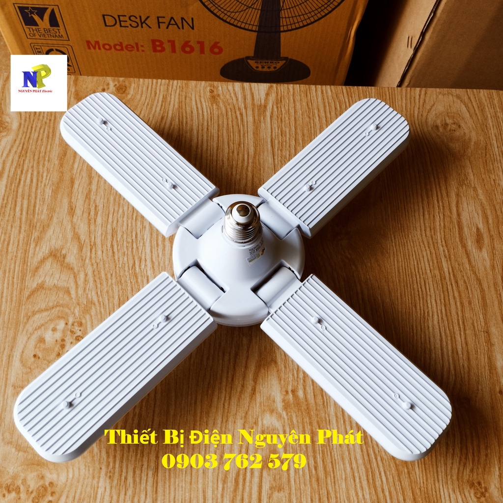 Đèn LED Hình Cánh Quạt ( 4 Cánh Công Suất 80w - 5 Cánh Công Suất 120w) Đuôi Đèn E27 - Bóng Siêu Sáng