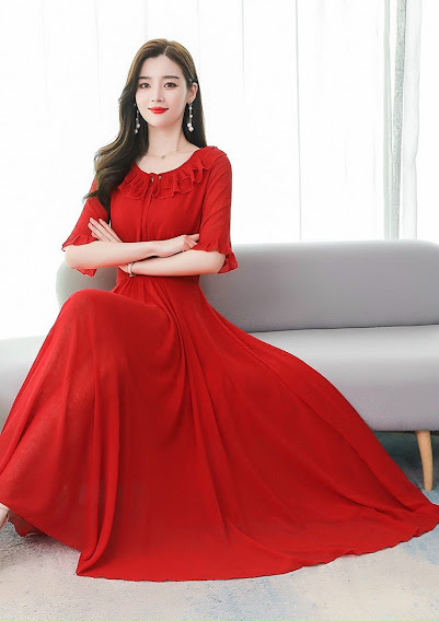 [HCM]ĐẦM XOÈ TAY NHẮN NHÚN BÈO, ĐẦM XOÈ CỔ BÈO