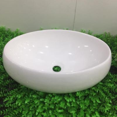 CHẬU RỬA MẶT ĐẶT BÀN , LAVABO hình ELIP 065C