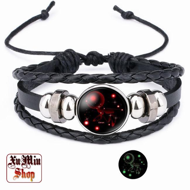 Vòng tay dạ quang chòm sao hoàng đạo XM05 - Cự Giải