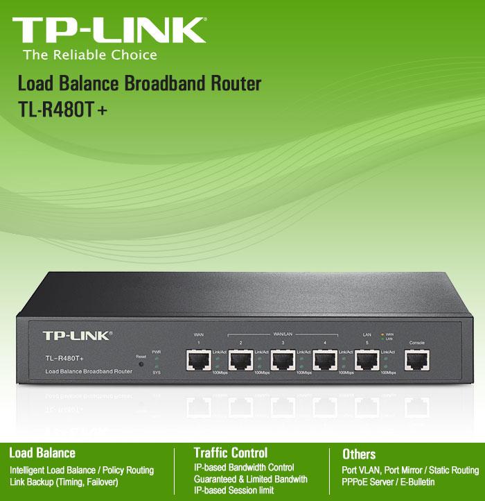 Cân bằng tải TP-LINK TL-R480T (Đen)