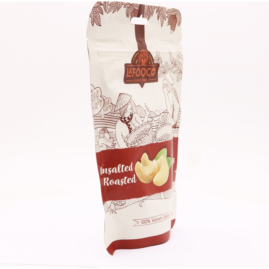 Hạt Điều Rang Không Muối LAFOOCO Túi 100g