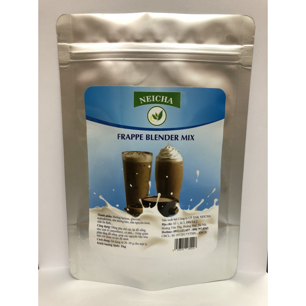 Bột Mix Neicha Vanilla gói 1kg - bột chống tách lớp đồ đá xay.