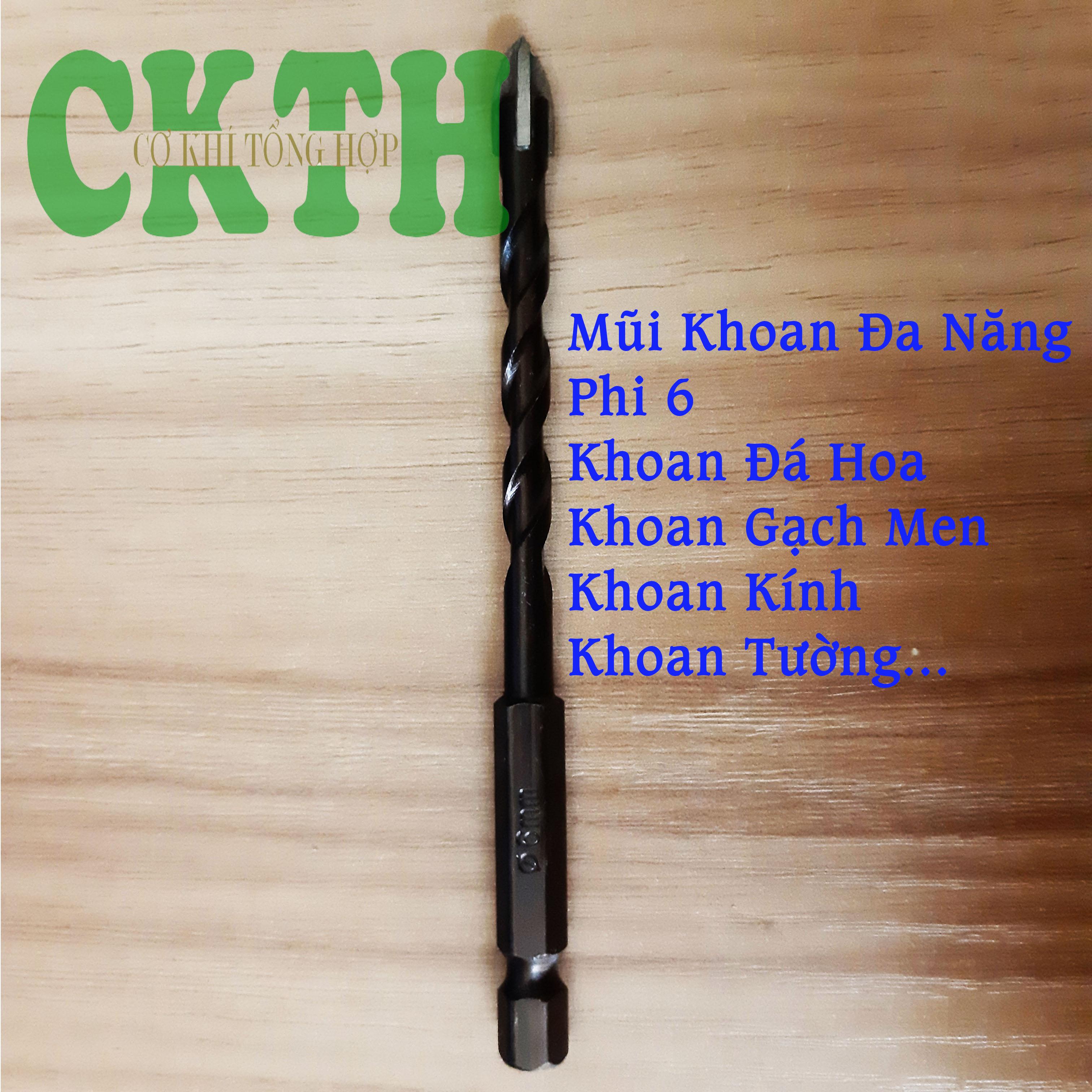 Mũi Khoan Đa Năng, Khoan Đá Hoa, Gạch Men, Tường... Phi 6