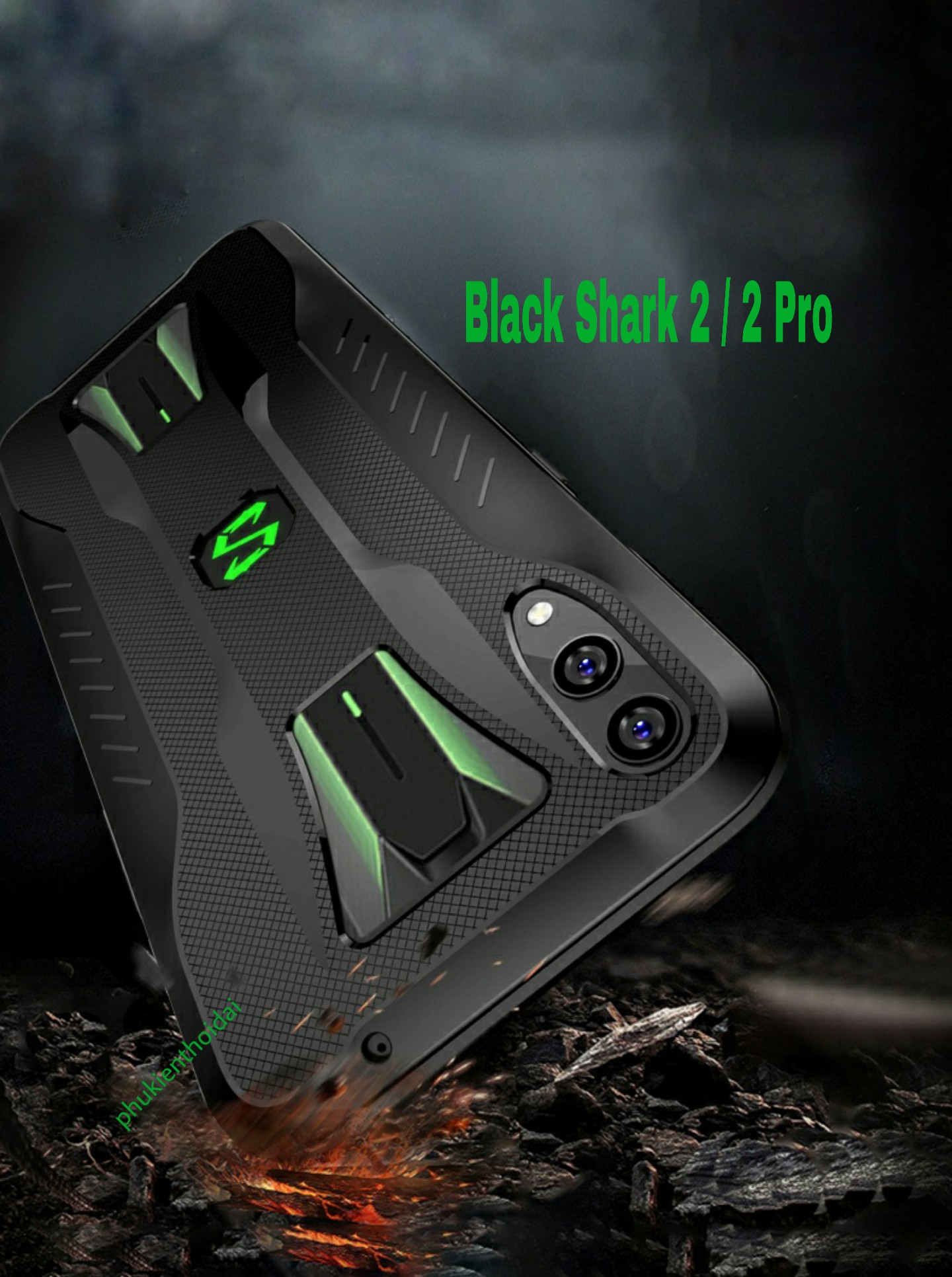 Ốp lưng Xiaomi Black Shark 2 / 2 Pro chống sốc tản nhiệt Gaming cao cấp