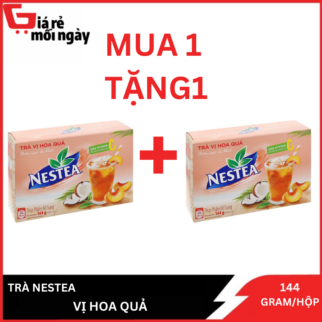 [MUA 1 TẶNG 1] [Date T10/2024]Trà Nestea Hoa Quả Hộp 144G
