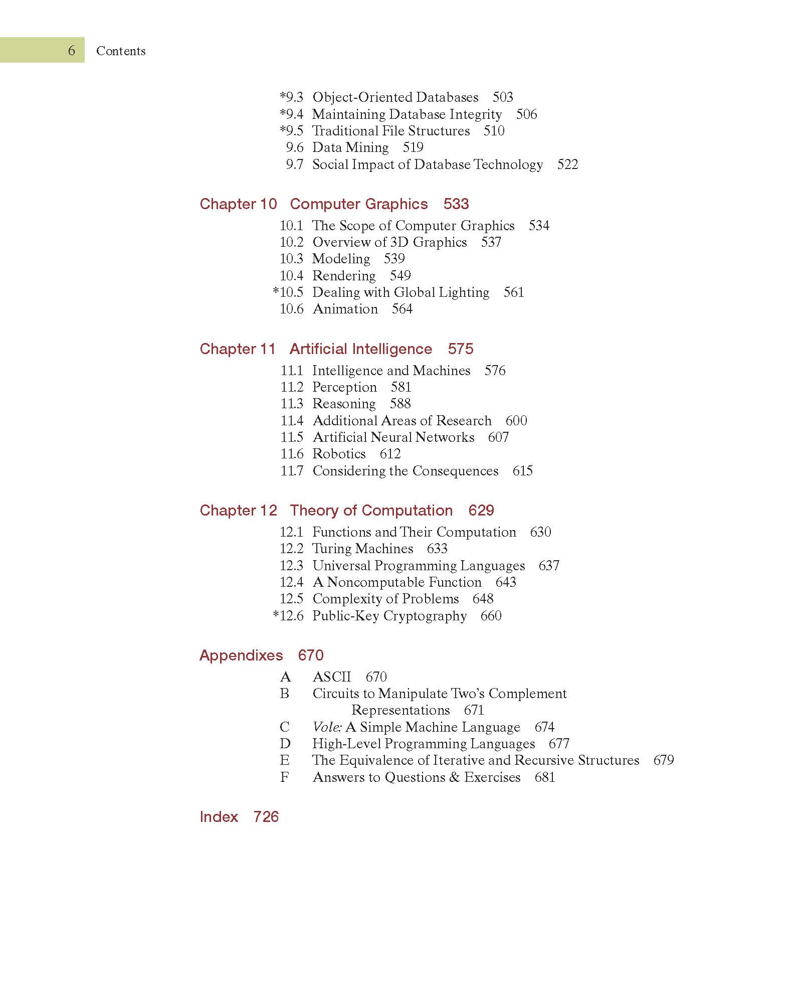 Computer Science An Overview, Global Edition