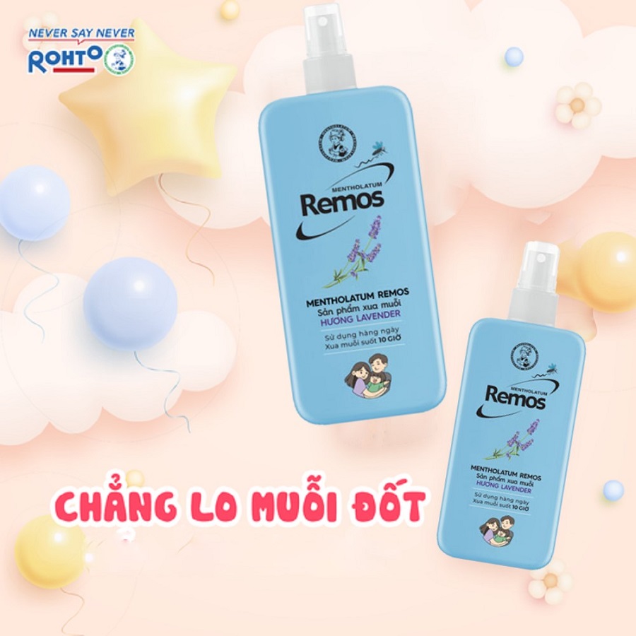 Xịt Chống Muỗi Remos Lavender 150ml Bảo Vệ Suốt 10H Giữ Ẩm Da Remos Lavender Repellent Mosquito And Insect Spray150ml