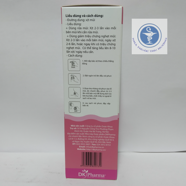 DUNG DỊCH VỆ SINH MŨI DKSALT BABY chai 70ml