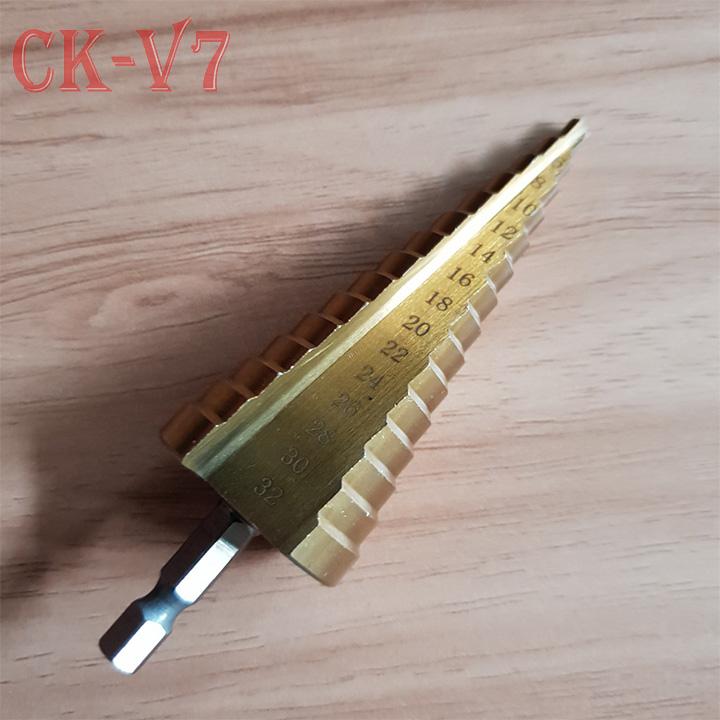 Mũi khoan tháp 4 -32 mm chuôi lục giác