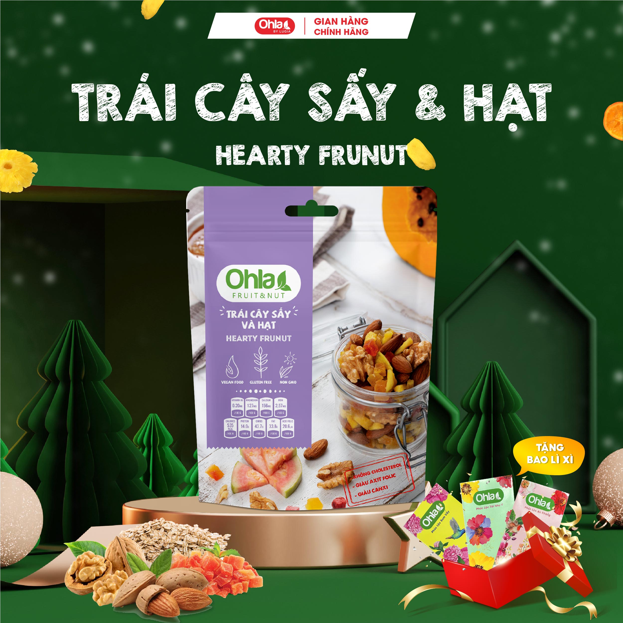 Trái Cây sấy & Hạt Hearty Frunut - 100g
