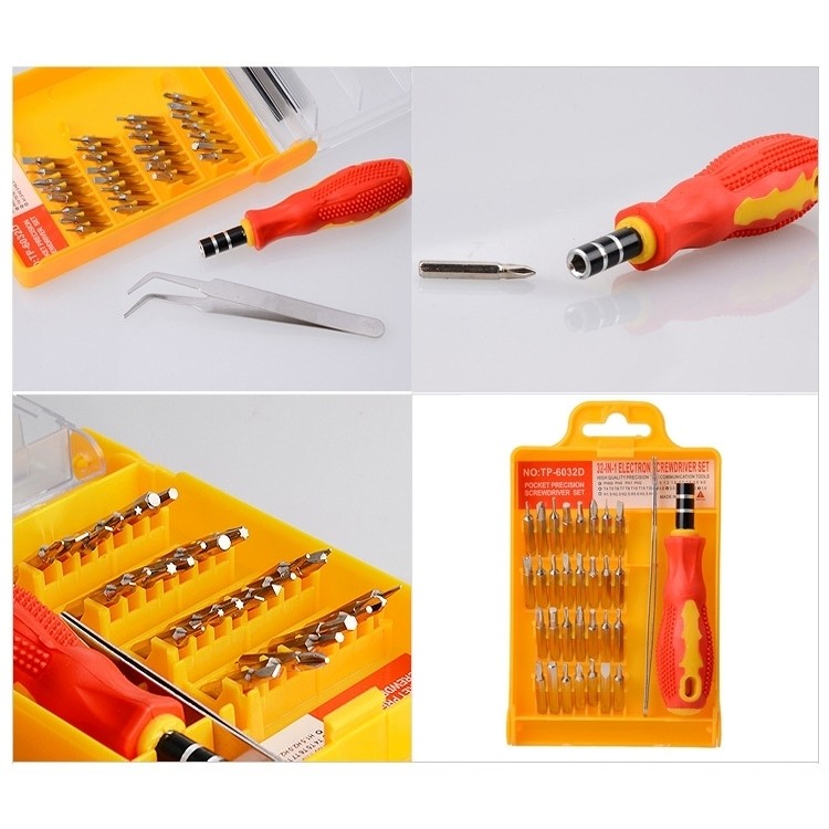 Bộ tua vít mini đa năng 31 đầu vặn mọi loại ốc , tua vít đa năng 31 đầu mini cầm tay dùng sửa chữa đồ điện trong gia đình, dụng cụ vặn đai ốc mini