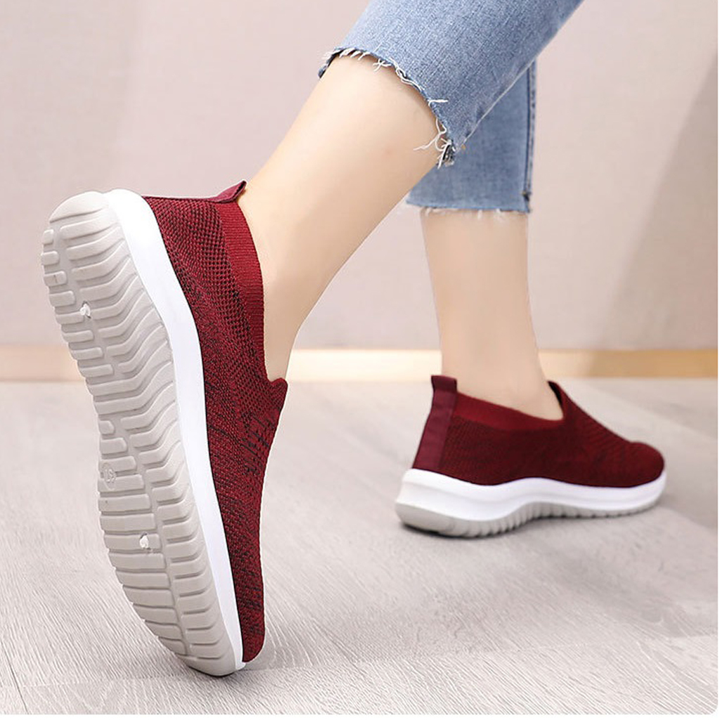 Giày đi bộ Hàn Quốc, giày chạy bộ, giày lười nữ cao cấp Phù hợp với mọi lứa tuổi (Size 35-40) L02 DOZIMAX