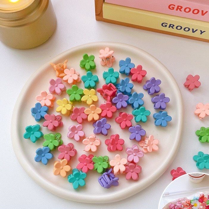 Set 40c kẹp cua/ bấu tóc mini nhiều màu cho bé