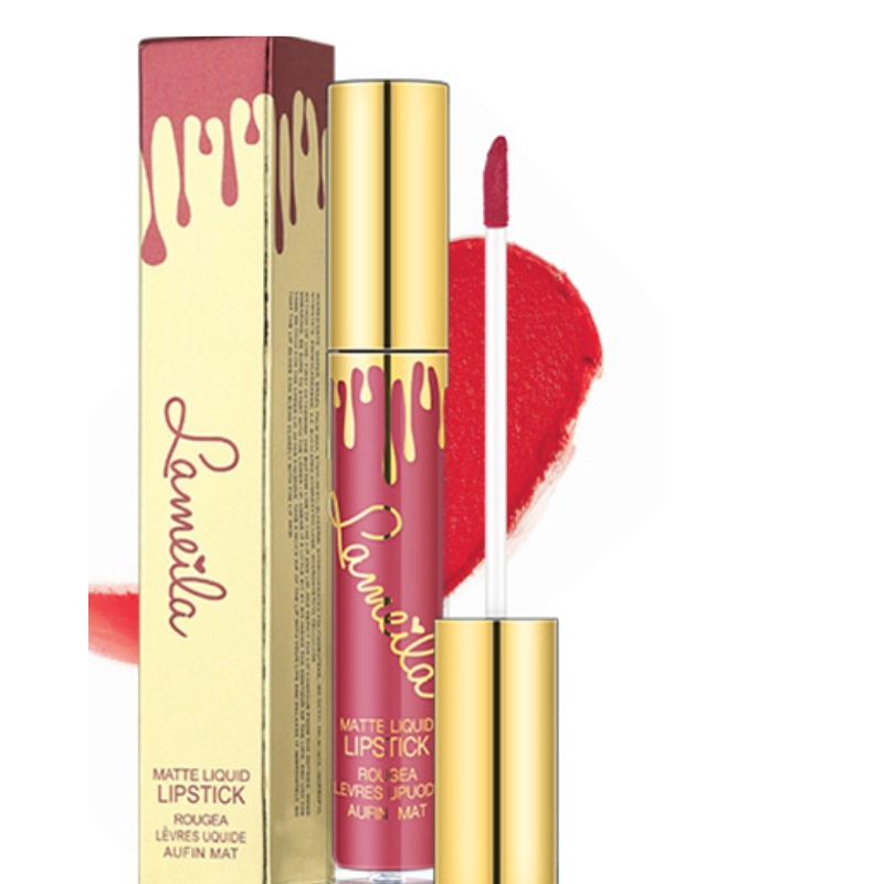 [lameila] Son kem lì Lameila Matte Liquid Lipstick lên môi mềm mịn