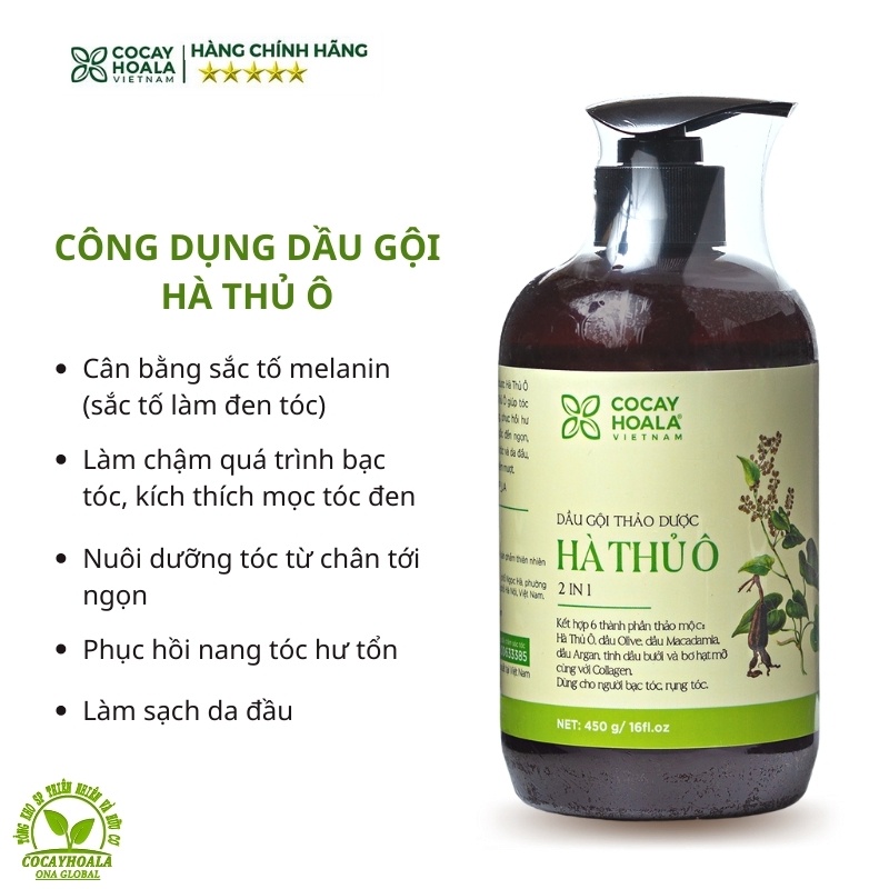 Dầu gội Hà Thủ Ô