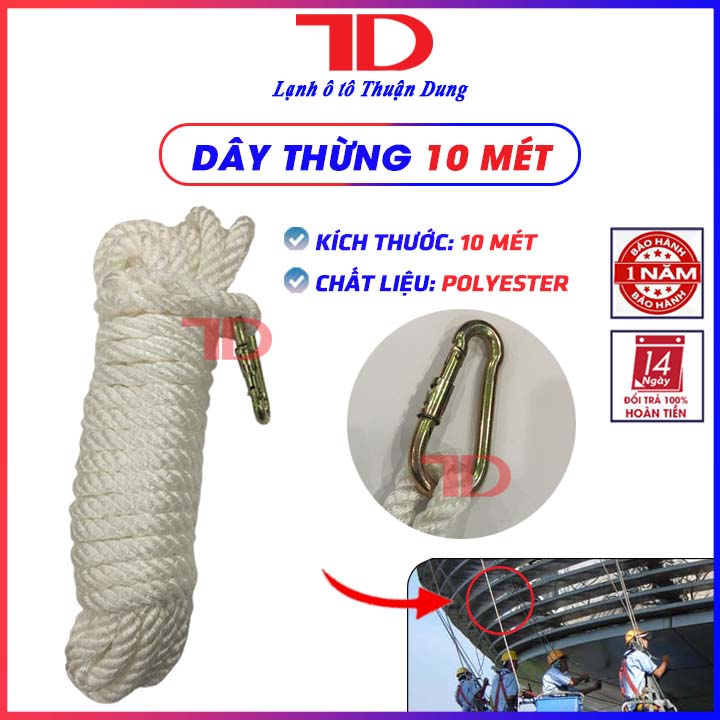 Dây thừng 10 mét, dây chạc - điện lạnh thuận dung
