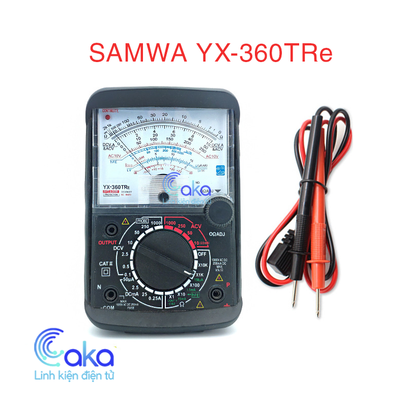 Đồng hồ đo kim vạn năng samwa yx-360tre loại tốt kèm pin