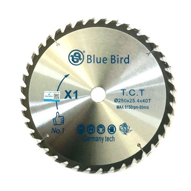 Lưỡi Cưa Gỗ Blue Bird X1-250X60T
