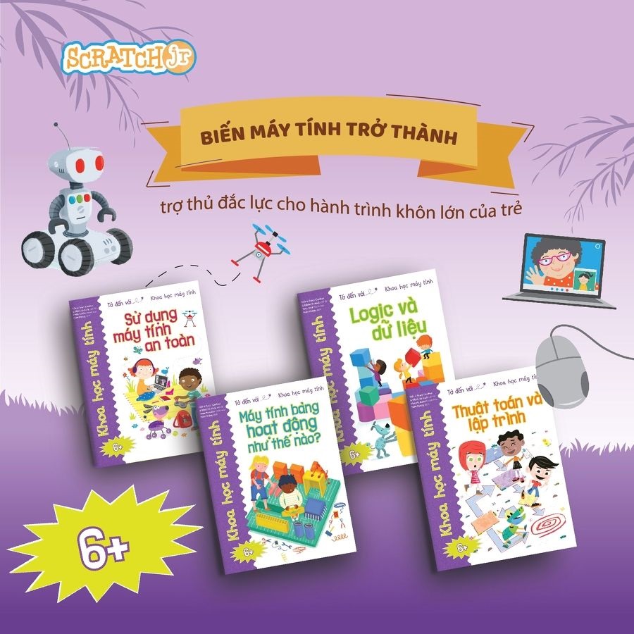 Sách - Bộ Tớ Đến Với Khoa Học Máy Tính (4 Cuốn)